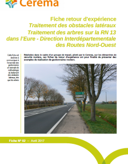 Traitement des obstacles latéraux - Traitement des arbres sur RN