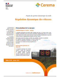 Régulation dynamique des vitesses